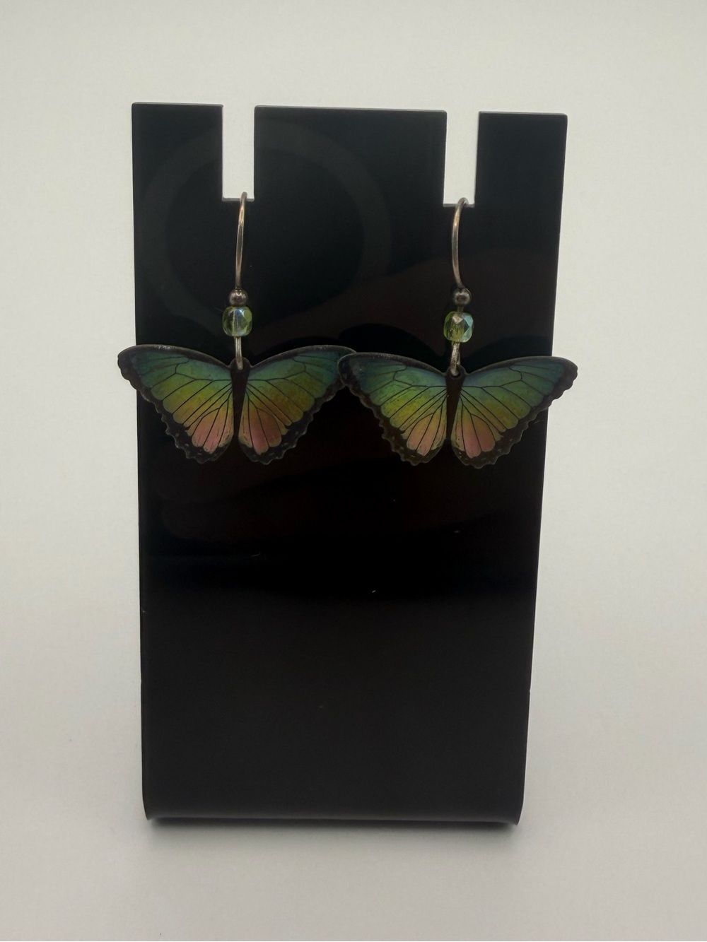 Holly Yashi Butterfly Drop Earrings in Green Gradient - Women Jewelry